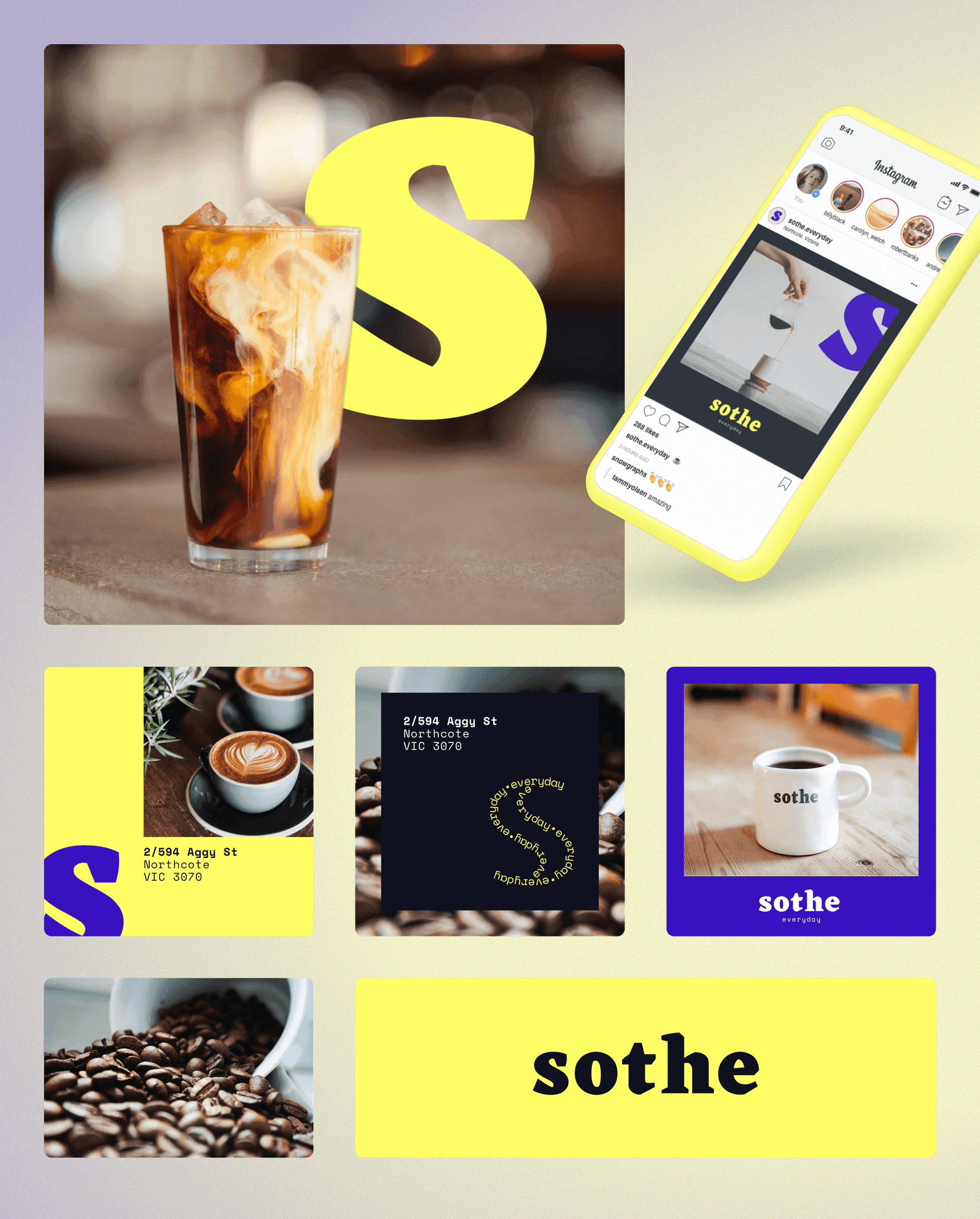 Sothe Coffee brand collateral